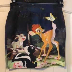 Disney Bambi & thumper scene butterfly on tail M